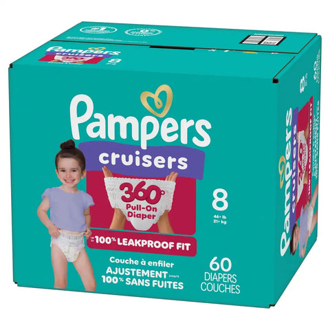 Pampers Cruisers 360 Diapers - (Select Size and Count)