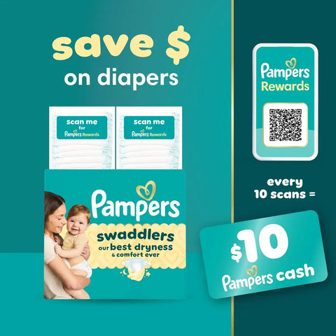 Pampers Swaddlers Sensitive Disposable Diapers - (Select Size and Count)