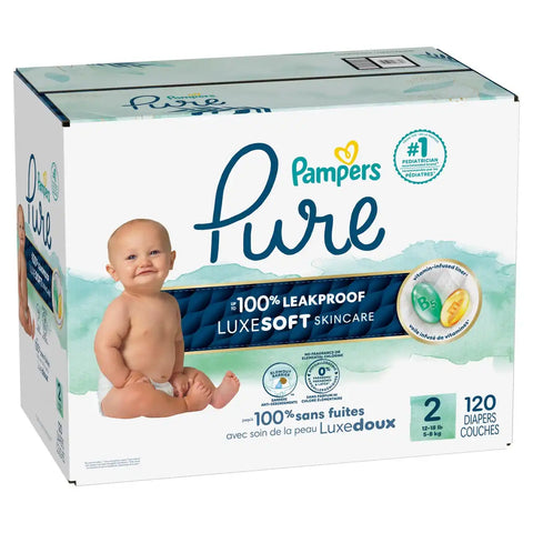Pampers Pure Protection Diapers - (Select Size and Count)