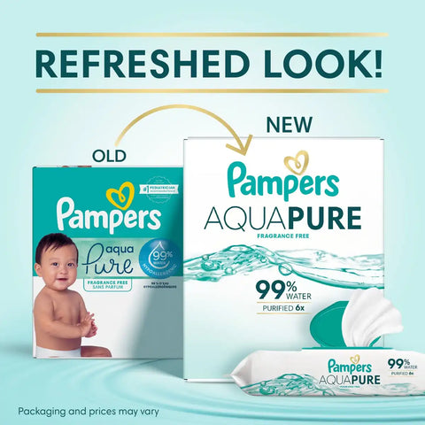 Pampers Aqua Pure Sensitive Baby Wipes (Select Count)