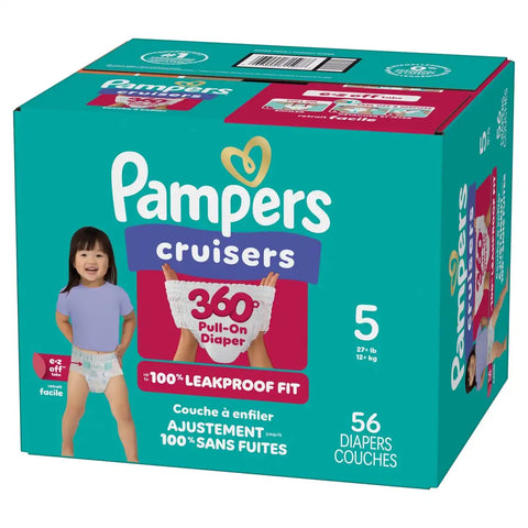 Pampers Cruisers 360 Diapers - (Select Size and Count)