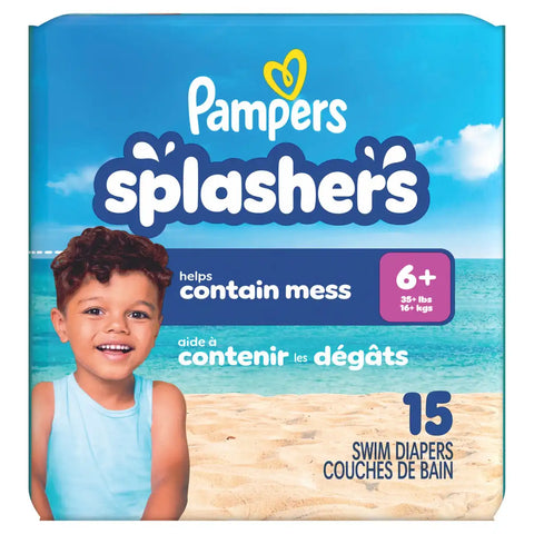 Pampers Splashers Disposable Swim Pants - (Select Size and Count)