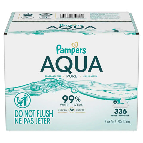 Pampers Aqua Pure Sensitive Baby Wipes (Select Count)