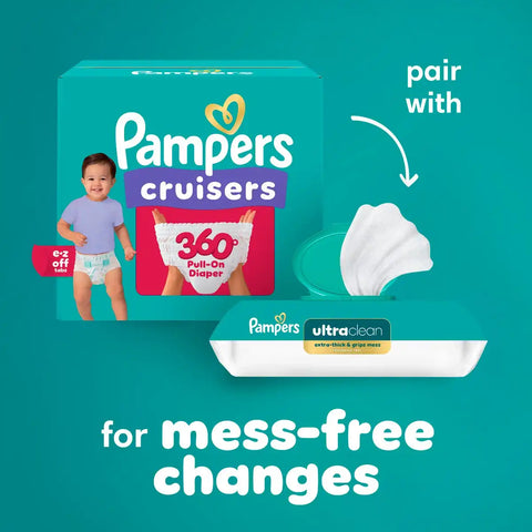 Pampers Cruisers 360 Diapers - (Select Size and Count)