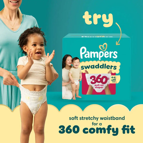 Pampers Swaddlers Sensitive Disposable Diapers - (Select Size and Count)