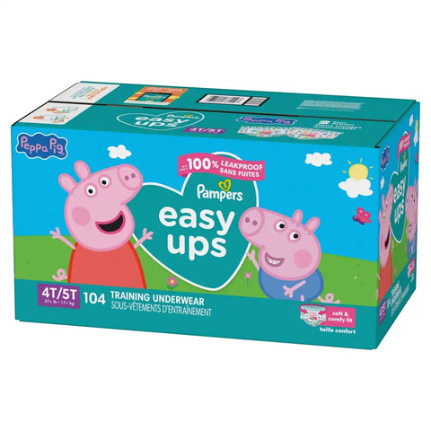 Easy Ups Girls' Disposable Training Underwear - (Select Size and Count)