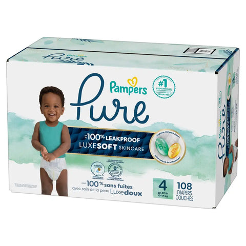 Pampers Pure Protection Diapers - (Select Size and Count)