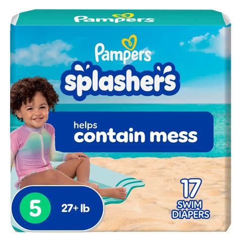 Pampers Splashers Disposable Swim Pants - (Select Size and Count)
