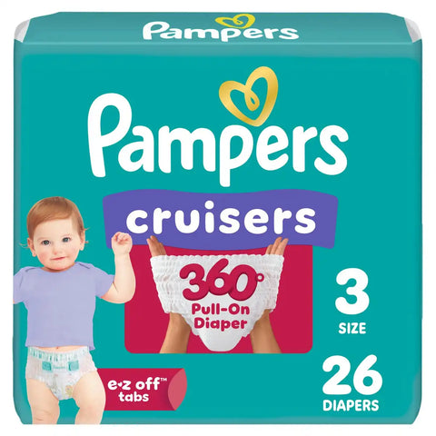 Pampers Cruisers 360 Diapers - (Select Size and Count)