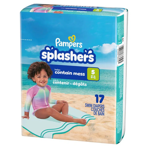 Pampers Splashers Disposable Swim Pants - (Select Size and Count)