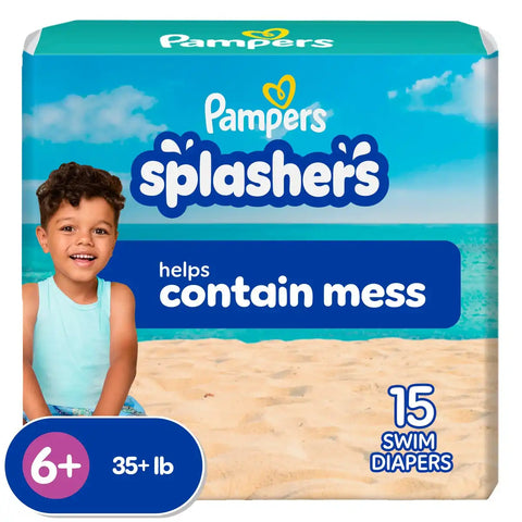 Pampers Splashers Disposable Swim Pants - (Select Size and Count)