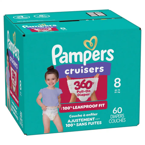 Pampers Cruisers 360 Diapers - (Select Size and Count)