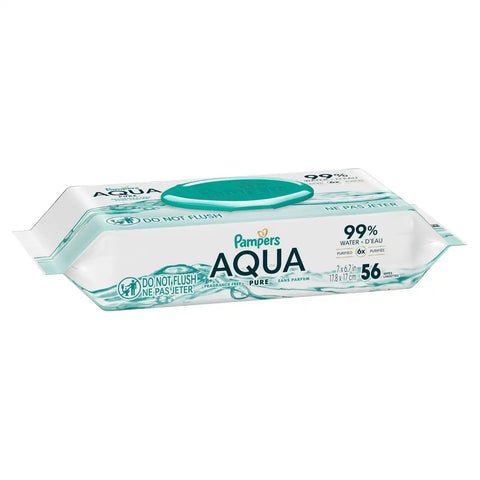 Pampers Aqua Pure Sensitive Baby Wipes (Select Count)