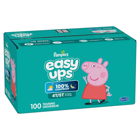 Easy Ups Girls' Disposable Training Underwear - (Select Size and Count)