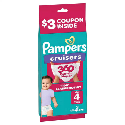 Pampers Cruisers 360 Diapers - (Select Size and Count)