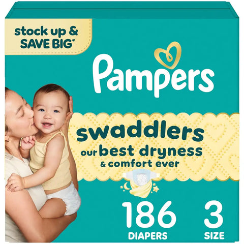 Pampers Swaddlers Sensitive Disposable Diapers - (Select Size and Count)