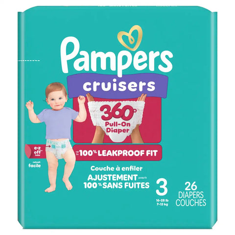 Pampers Cruisers 360 Diapers - (Select Size and Count)