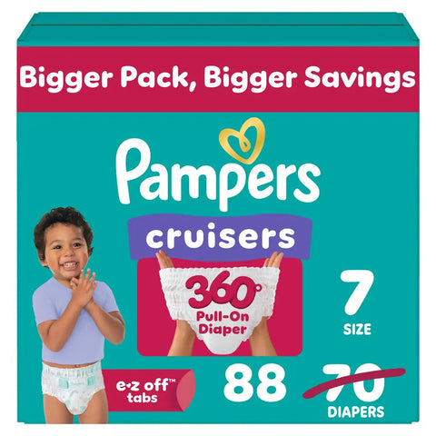 Pampers Cruisers 360 Diapers - (Select Size and Count)