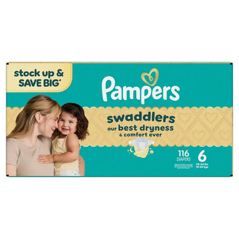 Pampers Swaddlers Sensitive Disposable Diapers - (Select Size and Count)
