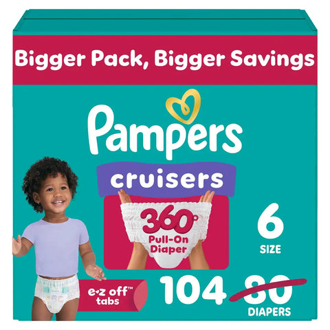 Pampers Cruisers 360 Diapers - (Select Size and Count)