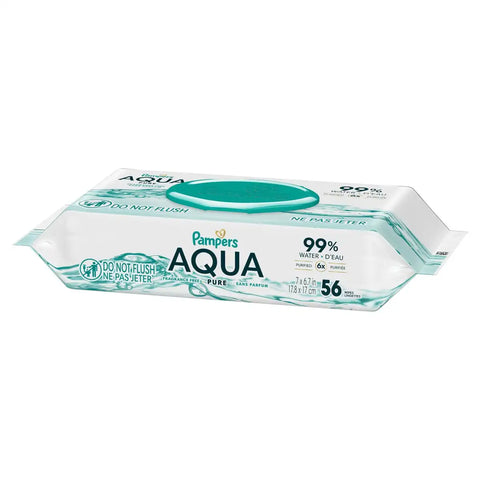 Pampers Aqua Pure Sensitive Baby Wipes (Select Count)