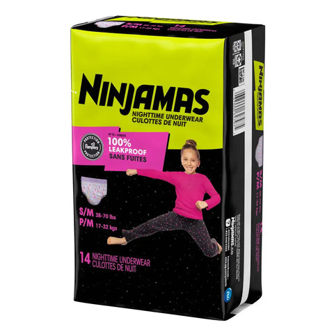Pampers Ninjamas Nighttime Girls' Underwear - (Select Size and Count)