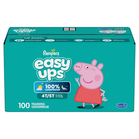 Easy Ups Girls' Disposable Training Underwear - (Select Size and Count)