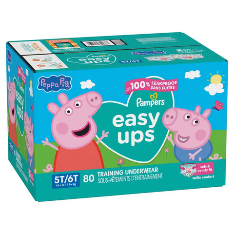 Easy Ups Girls' Disposable Training Underwear - (Select Size and Count)