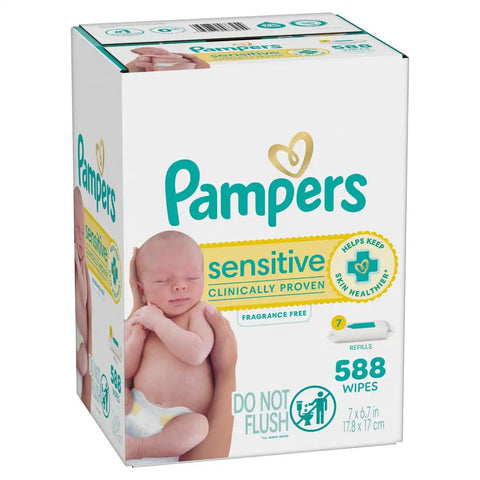 Pampers Sensitive Baby Wipes (Select Count)